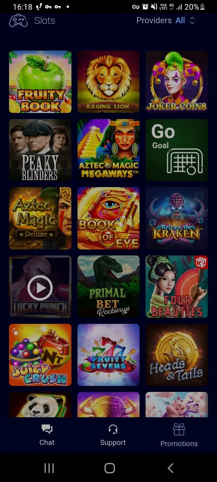 mBit casino app screenshot 1