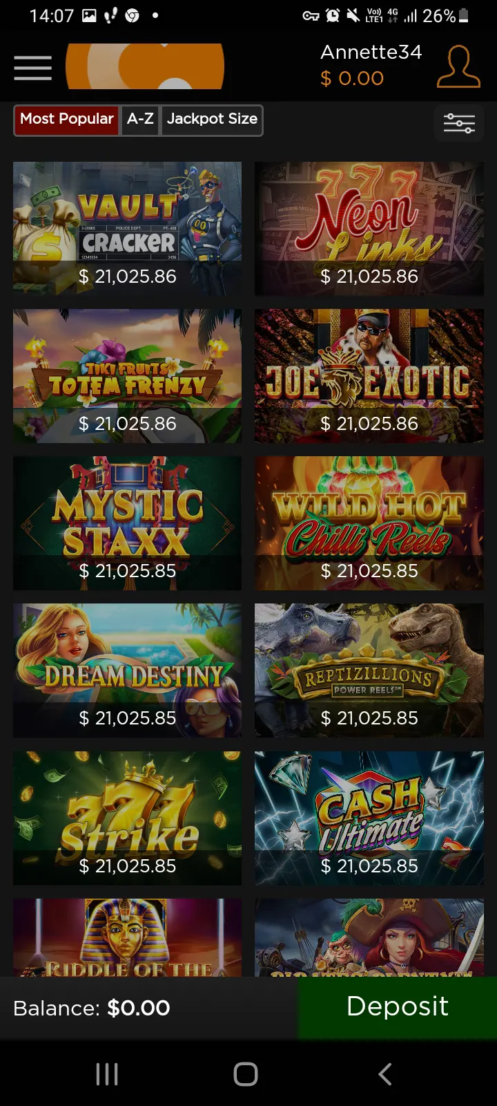 Casino.com app screenshot 6