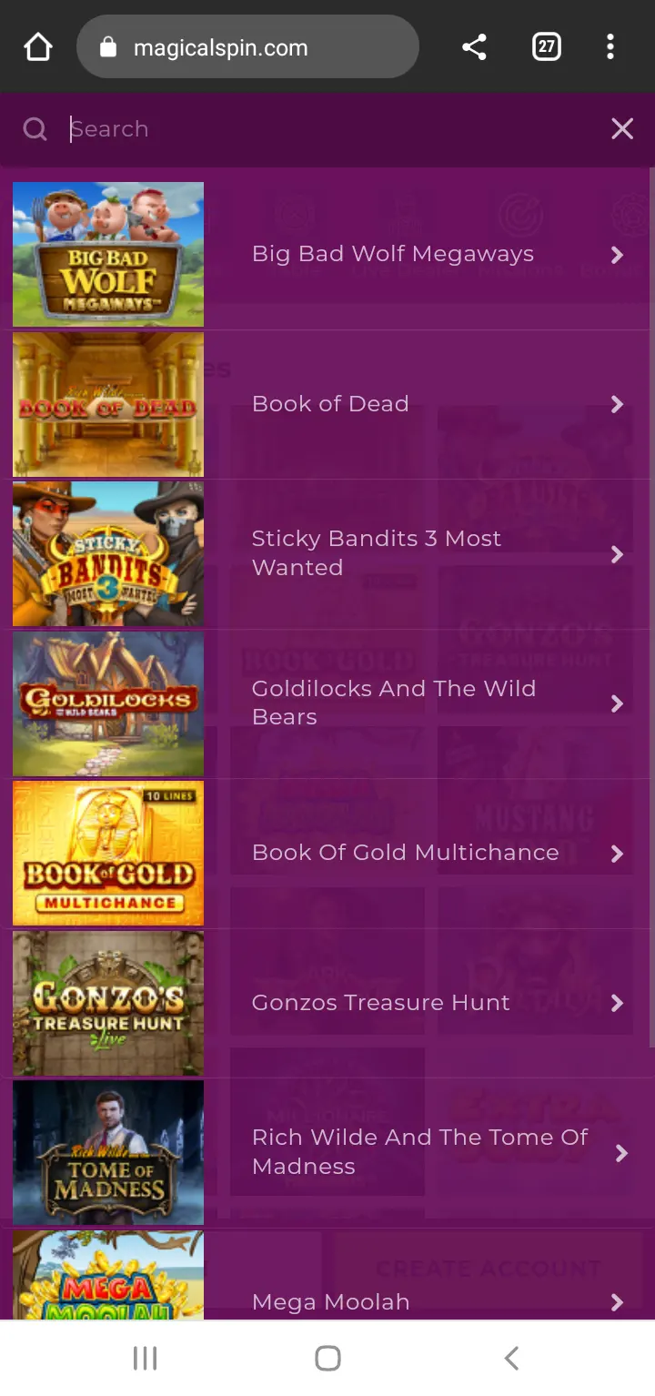 Magical Spin casino app screenshot 12